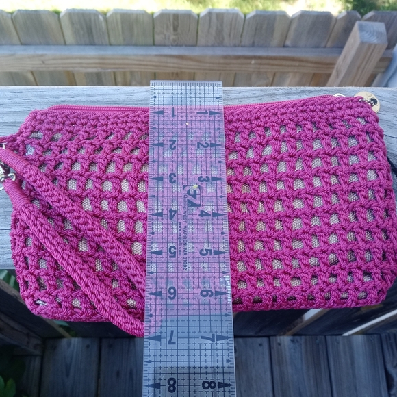 The Sak crochet magenta wristlet - Picture 13 of 13